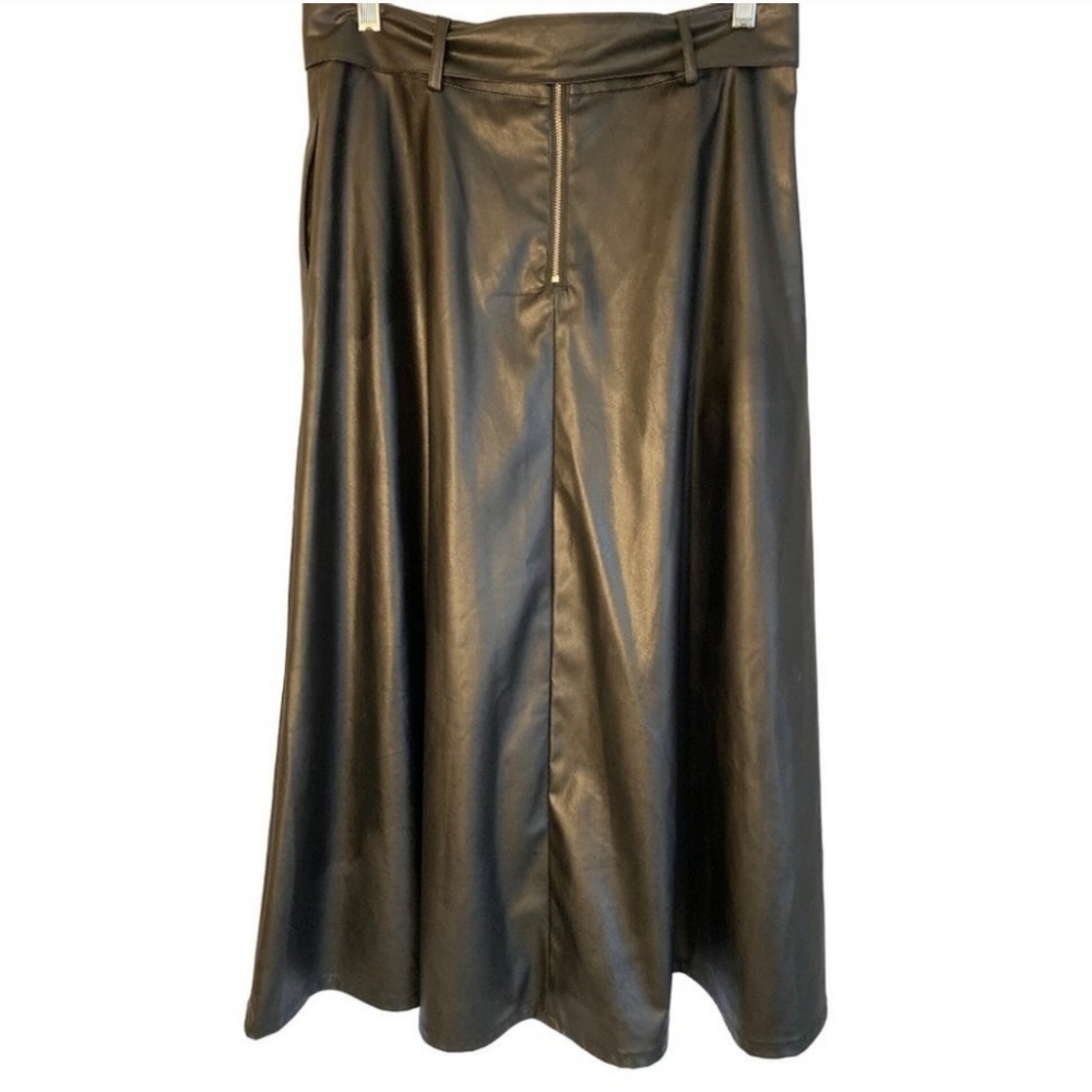 Target's Who What Wear Faux Leather Midi Skirt - Picture 3 of 4